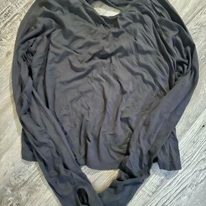 Cropped Athletic Top, Back Cut Out